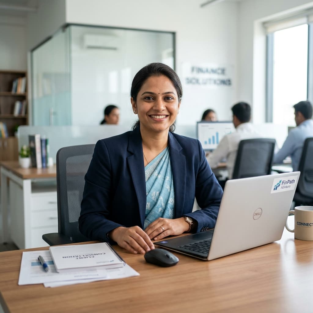 Friendly financial advisor ready to assist you